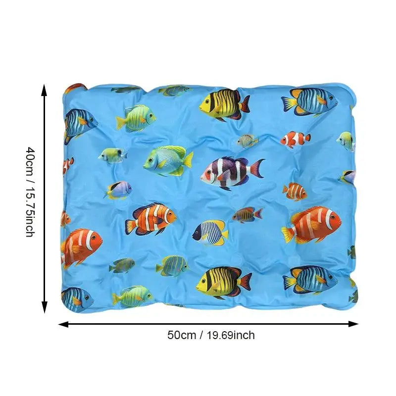 [New] Pet Cooling Ice Mat For Dogs Cats Summer Non Toxic Self Cooling Pad For Indoor Outdoor Use