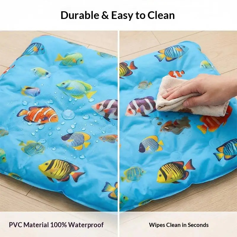 [New] Pet Cooling Ice Mat For Dogs Cats Summer Non Toxic Self Cooling Pad For Indoor Outdoor Use