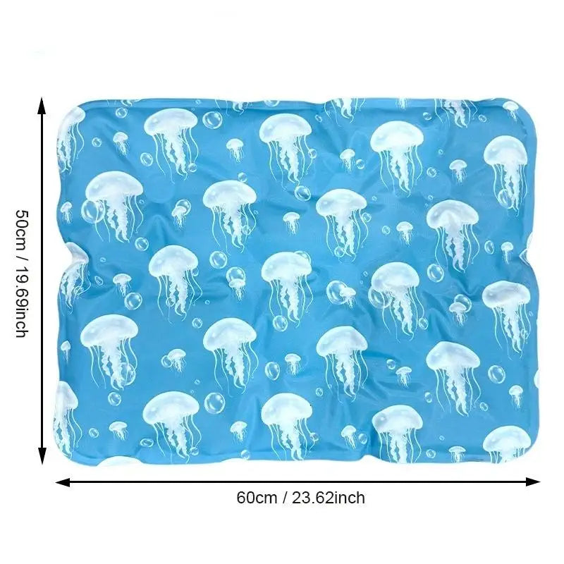 [New] Pet Cooling Ice Mat For Dogs Cats Summer Non Toxic Self Cooling Pad For Indoor Outdoor Use