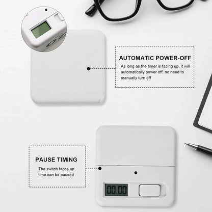 Cube Timer, Kitchen  Child  Exercise  Gravity Sensor Flip  for Time Management and Countdown Settings