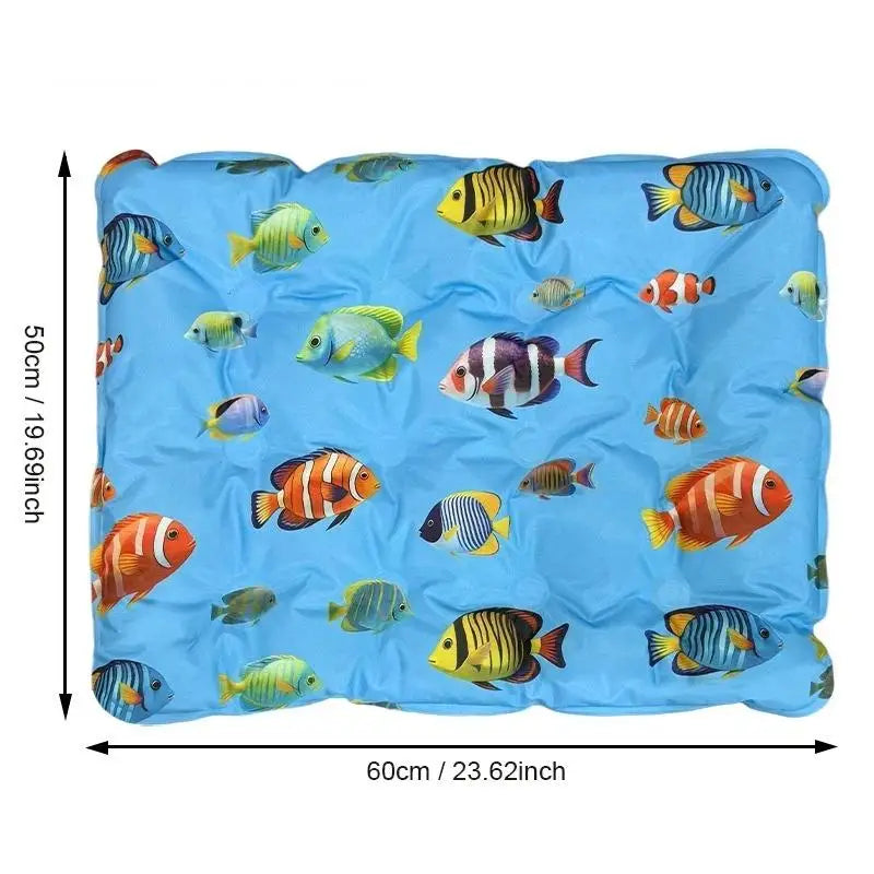 [New] Pet Cooling Ice Mat For Dogs Cats Summer Non Toxic Self Cooling Pad For Indoor Outdoor Use