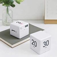 Cube Timer, Kitchen  Child  Exercise  Gravity Sensor Flip  for Time Management and Countdown Settings