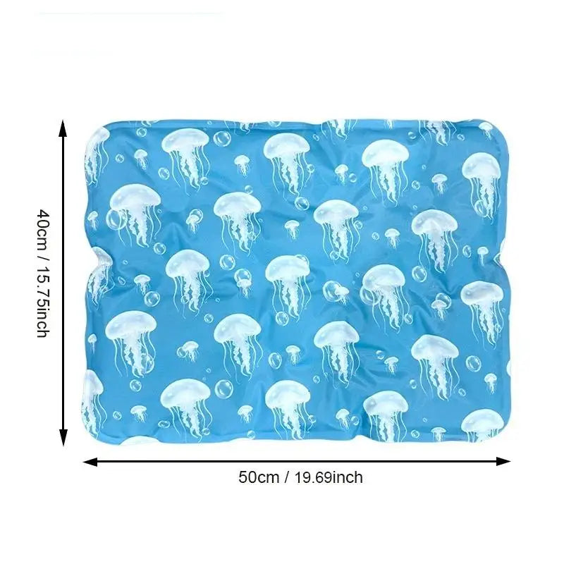 [New] Pet Cooling Ice Mat For Dogs Cats Summer Non Toxic Self Cooling Pad For Indoor Outdoor Use