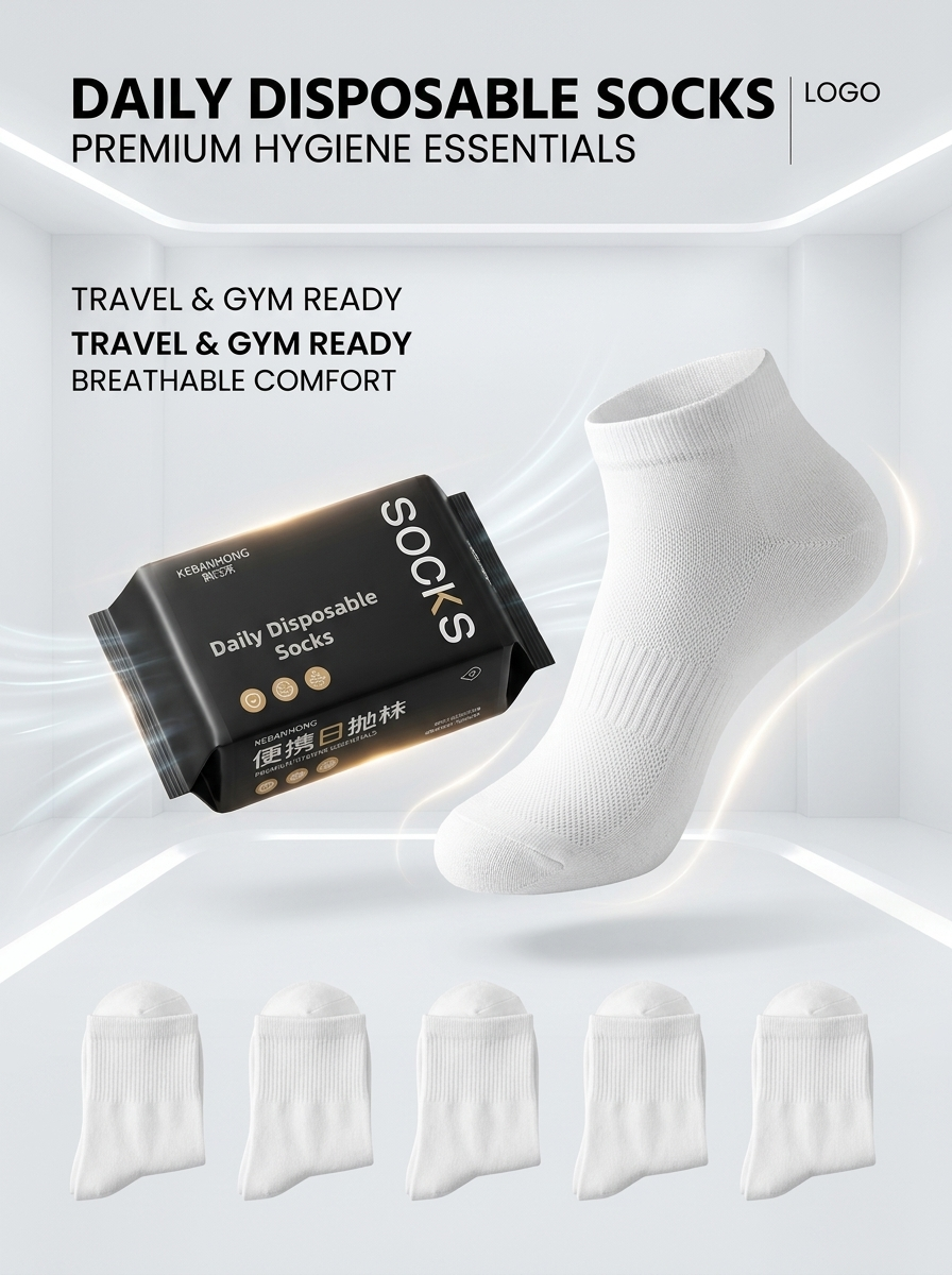 “Daily Fresh Disposable Socks”
