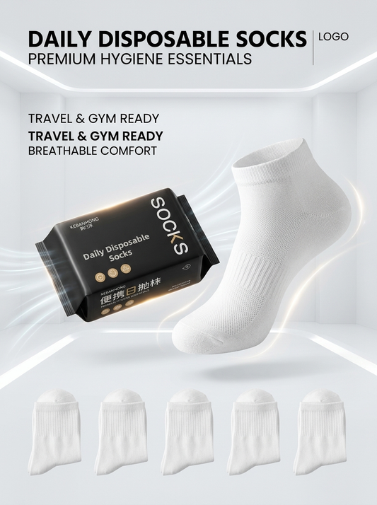 “Daily Fresh Disposable Socks”